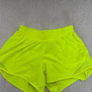 Lululemon Athletica Neon Green Athletic Shorts